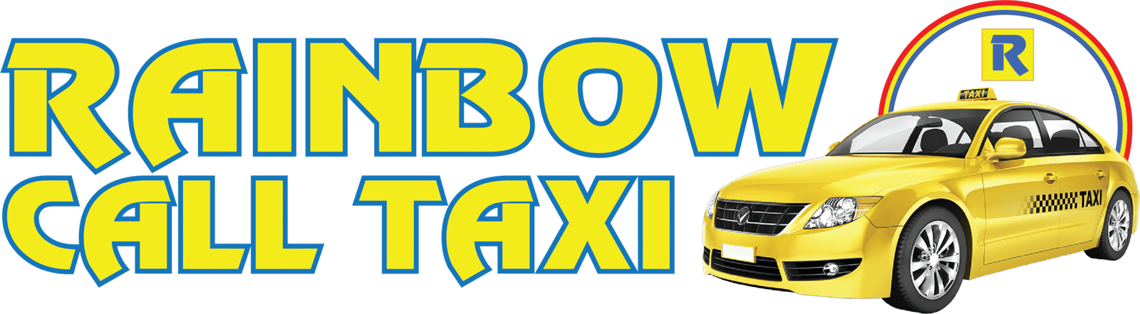 Rainbow Call Taxi Hosur New Logo